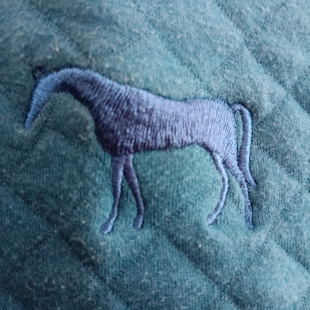 AERION Quilted Sweatshirt M Teal Blue - Picture 6 of 7